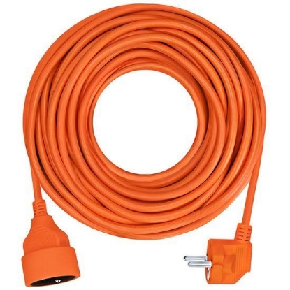 Obrázek Solight prodlužovací přívod - spojka, 1 zásuvka, 7m, 3 x 1mm2, oranžová