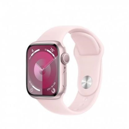 Obrázek APPLE Watch Series 9 GPS 41mm Pink Aluminium Case with Light Pink Sport Band - S/M