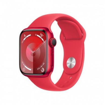 Obrázek APPLE Watch Series 9 GPS 45mm RED Aluminium Case with RED Sport Band - S/M