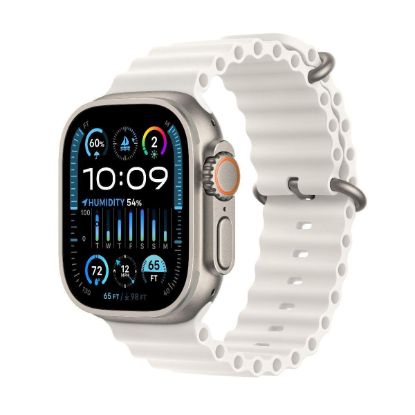 Obrázek APPLE Watch Ultra 2 GPS + Cellular, 49mm Titanium Case with White Ocean Band