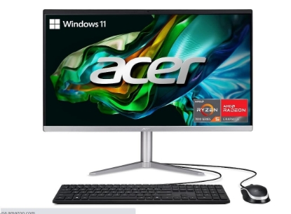Obrázek ACER PC AiO Aspire C24-1300, Ryzen 5 7520U ,23,8"  FHD IPS, 16GB, 512GB M.2  SSD, Radeon 610M, W11