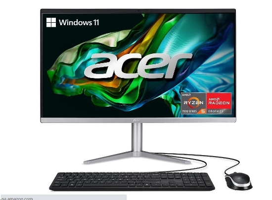 Obrázek ACER PC AiO Aspire C24-1300, Ryzen 5 7520U ,23,8"  FHD IPS, 16GB, 512GB M.2  SSD, Radeon 610M, W11