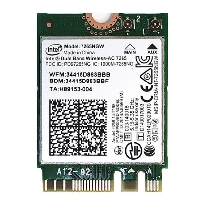 Obrázek Intel Dual Band Wireless-AC 7265 Wi-Fi/Bluetooth adaptér