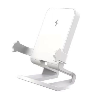 Obrázek 1stCOOL bezdrátová přenosná QI nabíječka 15W, panáček, USB- C, bílá