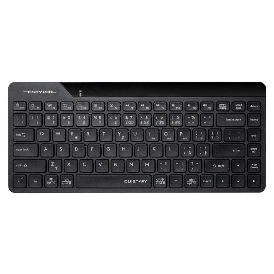 Obrázek A4tech FStyler FBK22 AS, bezdrátová Dual mode Bluetooth+2,4G klávesnice, CZ, černá