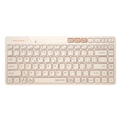 Obrázek A4tech FStyler FBK26C AS, bezdrátová Dual mode Bluetooth+2,4G klávesnice, CZ, caffe latte