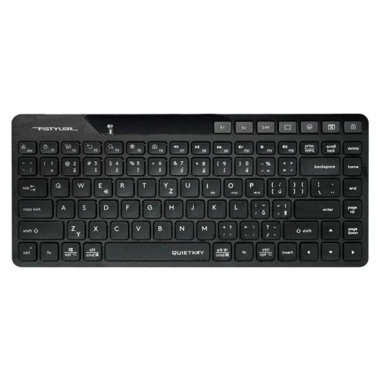 Obrázek A4tech FStyler FBK26C AS, bezdrátová Dual mode Bluetooth+2,4G klávesnice, CZ, černá