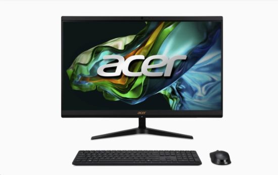 Obrázek ACER PC AiO Aspire C24-1800, i3-1305U,23,8" FHD,8GB,512GB M.2 SSD,IrisXe,ESHELL,USB KB+mouse,black