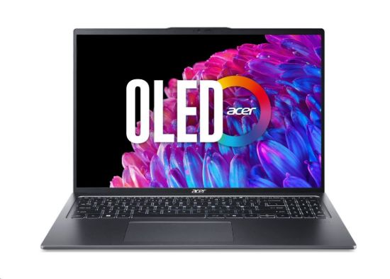 Obrázek ACER NTB Swift Go 16 (SFG16-72-58T6), Core Ultra 5 125H,16" 3200x2000,16GB,1TB SSD,Intel Arc,W11H,Steel Gray