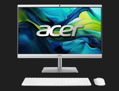 Obrázek ACER PC AiO Aspire C24-195ES Core Ultra 7-155U,23.8" 1920x1080,16GB,1024GB,Intel Graphics,Win11,White,Silver
