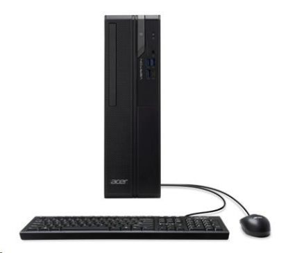 Obrázek ACER PC Veriton VX2720G, i3-14100,8GB DDR4,256GB M.2 SSD,Wifi,DVD±RW,USB KB+mouse,W11P,180W,Black