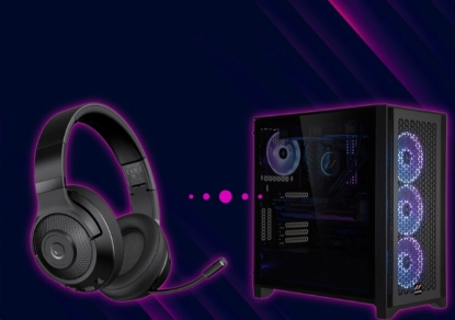 Obrázek LORGAR herní headset Noah 500, BT 5.3, až 58 hodin černý