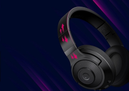 Obrázek LORGAR herní headset Noah 500, BT 5.3, až 58 hodin černý