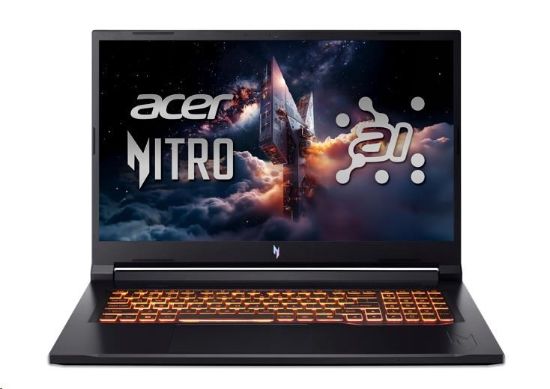 Obrázek ACER NTB Nitro V 17 AI (ANV17-41-R4CC),R5-240,17.3"FHD,16GB,1TB SSD,RTX 4050,Linux,Black