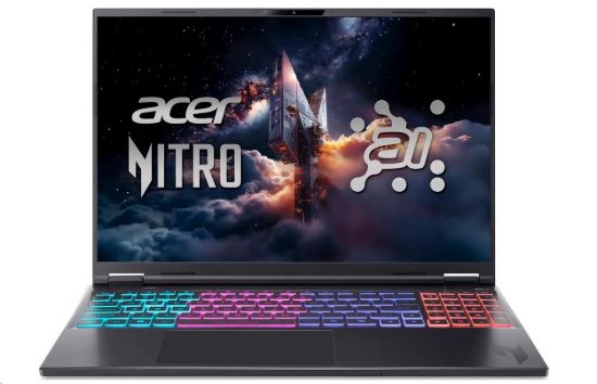 Obrázek ACER NTB Nitro 16S AI (AN16S-61-R5Z8),AI 9 365,16" 2560x1600,32GB,1TB SSD,RTX 5060,W11 Home,Obsidian Black
