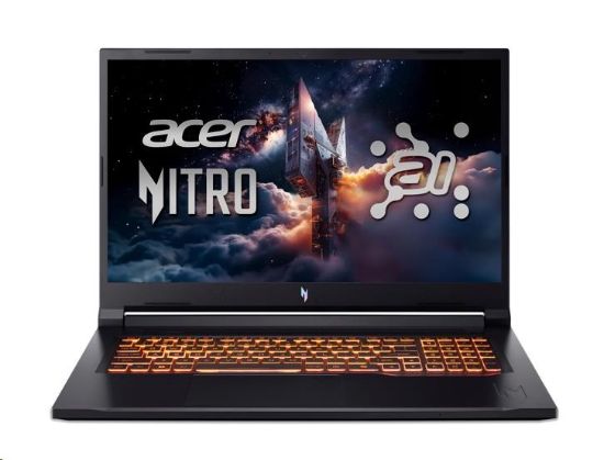 Obrázek ACER NTB Nitro V 17 AI (ANV17-41-R00J),R7 AI 260,17.3"QHD,32GB,1TB SSD,RTX 5060,W11H,Black