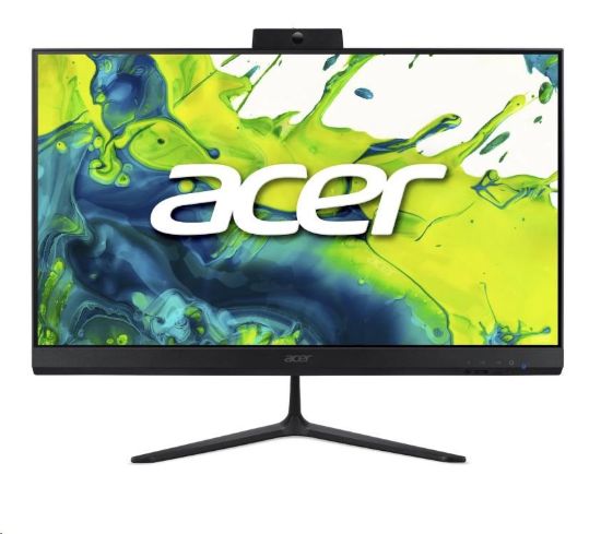 Obrázek ACER PC AiO Aspire C24- 2G_LubC5120U_65W, Core5 120U, 23.8" FHD, 8GB, 512GB SSD, UHD, Linux, Black