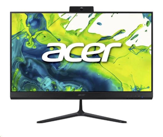 Obrázek ACER PC AiO Aspire C24- 2G_LubC5120U_65W, Core5 120U, 23.8" FHD, 8GB, 512GB SSD, UHD, W11 Pro, Black