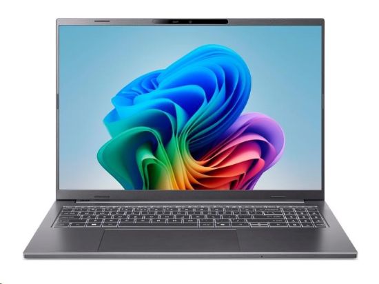 Obrázek ACER NTB Aspire 16 AI (A16- 11M- X3AU), Q Snap X1- 26100, 16"WUXGA, 32GB, 1TB SSD, QAdreno, W11H, Gray