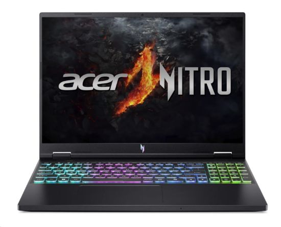 Obrázek BAZAR - ACER NTB Nitro 16 (AN16- 73- 51WU), i5- 14450HX, 16" 1920x1200, 16GB, 1TB SSD, RTX 3050, Linux, Obsidian Black - Poškozený
