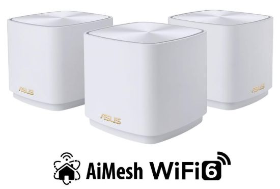 Obrázek ASUS ZenWiFi XD4 Plus 3-pack white Wireless AX1800 Dual-band Mesh WiFi 6 System