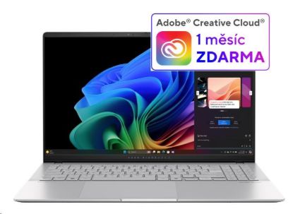 Obrázek ASUS NTB Vivobook S 15 OLED (S5507QA-OLED006W), X1E 78 100, 15.6" 2880x1620, 16GB, 1TB SSD, Adreno, W11Home, Cool Silver