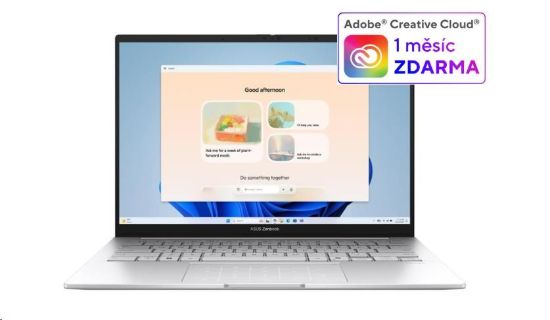 Obrázek ASUS NTB Zenbook 14 (UX3405CA-OLED382X), Ultra 7 255H, 14" 1920 x 1200, 32GB, 1TB SSD, Intel Arc, W11 Pro, Silver