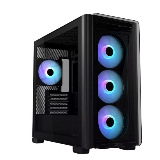 Obrázek BAZAR ASUS case A23 PLUS TG ARGB, Mini Tower, průhledná bočnice, 4x120mm ARGB Fan, černá (POŠKOZENÝ OBAL)