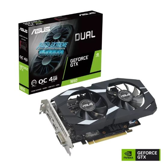 Obrázek BAZAR - ASUS VGA NVIDIA GeForce GTX 1650 DUAL OC EVO 4G, 4G GDDR6, 1xDP, 1xHDMI, 1xDVI - Po opravě (Bez příslušenství)