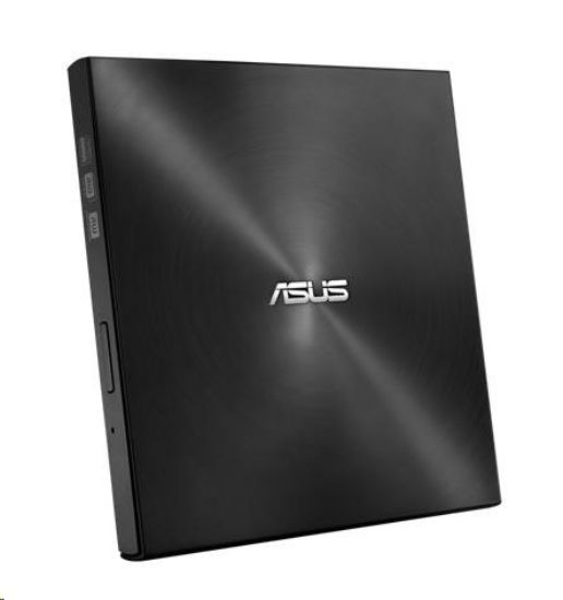 Obrázek BAZAR - ASUS DVD Writer SDRW- 08U7M- U BLACK RETAIL, External Slim DVD- RW, black, USB - Poškozený obal (Komplet)