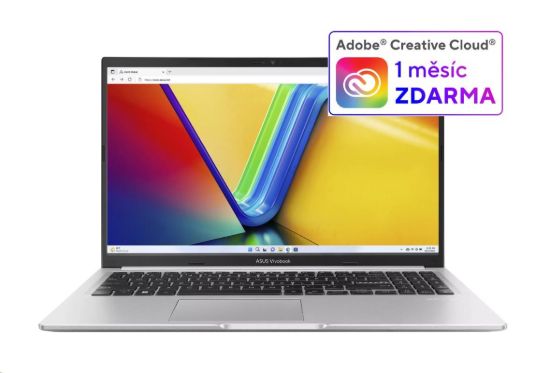 Obrázek ASUS NTB Vivobook 15 (X1502VA- BQ1364W), i5- 13420H, 15.6" FHD, 16GB, 512GB SSD, UHD, W11 Home, Cool Silver