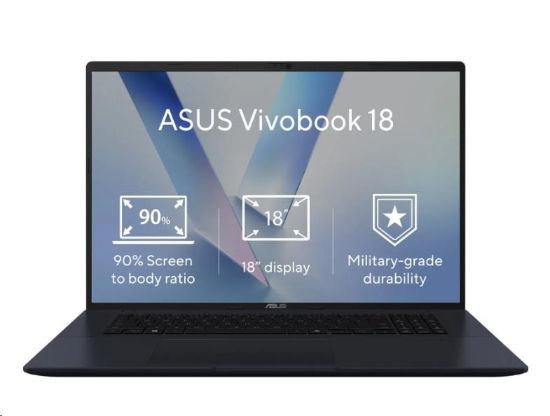 Obrázek ASUS NTB Vivobook 18 (M1807HA- S8033W), R7 260, 18.4" 1920x1200, 16GB, 1TB SSD, Radeon, W11 Home, Quiet Blue