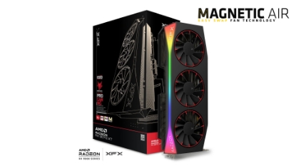 Obrázek XFX Mercury AMD Radeon RX 9070 XT OC 16GB GDDR6, Magnetic Air Edition RGB
