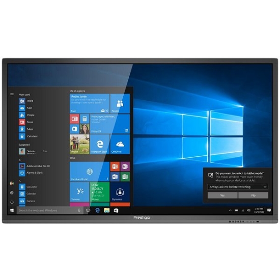 Obrázek Prestigio Solutions MultiBoard 75" Light Series, UHD, Android 8