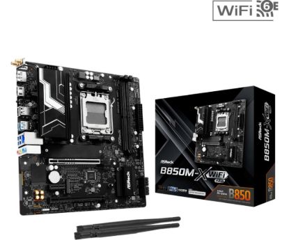 Obrázek BAZAR ASRock MB Sc AM5 B850M- X WIFI R2.0, AMD B850, 2xDDR5, 1xDP, 1xHDMI, WiFi, mATX (POŠKOZENÝ OBAL)