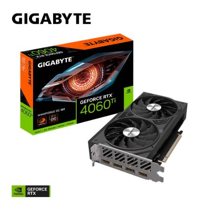 Obrázek BAZAR - GIGABYTE VGA NVIDIA GeForce RTX 4060 Ti WINDFORCE OC 16G, 16G GDDR6, 2xDP, 2xHDMI - Po opravě (Bez příšlušenství