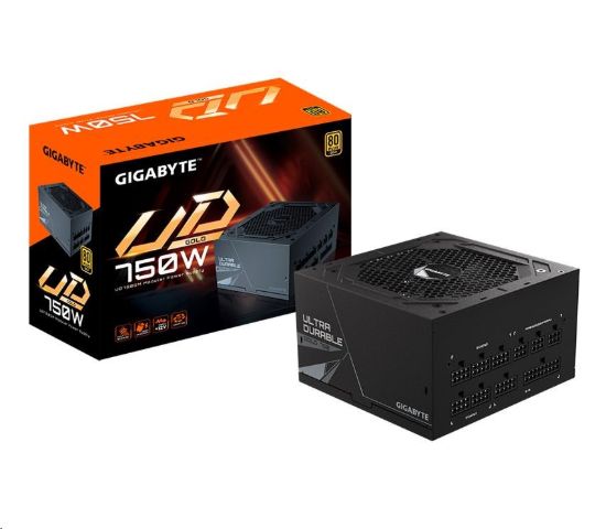 Obrázek BAZAR - GIGABYTE zdroj UD750GM, 750W, 80+ Gold, 120mm fan - Po opravě (Komplet)