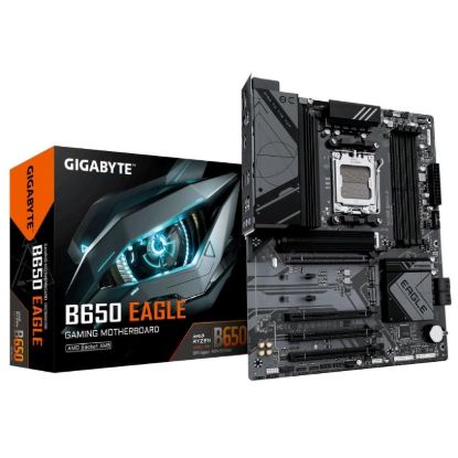 Obrázek BAZAR - GIGABYTE MB Sc AM5 B650 EAGLE, AMD B650, 4xDDR5, 1xDP, 1xHDMI - Poškozený obal (Komplet)