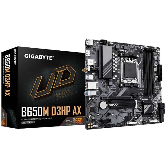 Obrázek BAZAR - GIGABYTE MB Sc AM5 B650M D3HP AX, AMD B650, 4xDDR5, 2xDP, 1xHDMI, WiFi, mATX - Po opravě (Komplet)