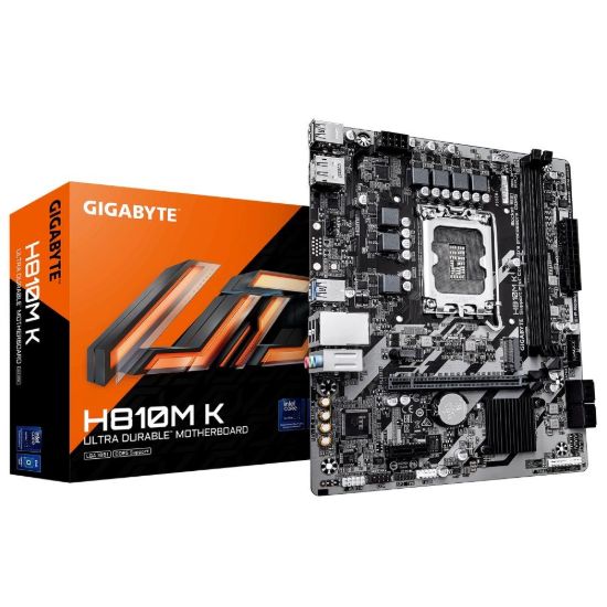 Obrázek GIGABYTE MB Sc LGA1851 H810M K, Intel H810, 2xDDR5, 1xDP, 1xHDMI, mATX