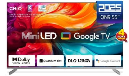 Obrázek CHiQ M55QA9 TV 55", UHD MiniLED Google TV DLG 120 Hz