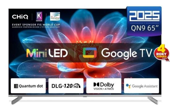 Obrázek CHiQ M65QA9 TV 65", UHD MiniLED Google TV DLG 120 Hz