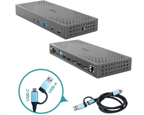 Obrázek BAZAR - i- tec USB 3.0 / USB- C / Thunderbolt, 3x 4K Docking Station Gen 2 + PD 100W - Po opravě (Komplet)