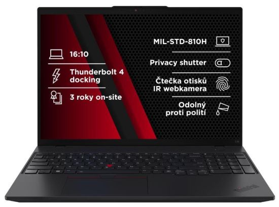 Obrázek BAZAR - LENOVO NTB ThinkPad L16 AMD G2 - Ryzen5 PRO 215, 16" WUXGA, 16GB, 512SSD, 5MP+IRcam, W11P - Poškozený obal