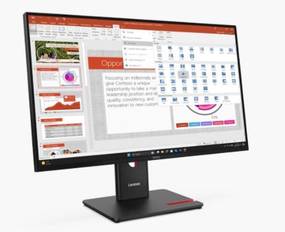 Obrázek LENOVO LCD ThinkVision T27- 40 27", IPS, mat, 16: 9, 1920x1080, 178/ 178, 4/ 6ms, 300cd/ m2, 1500: 1, CAM, DP, HDMI, VGA, PIVOT, VESA, 3Y