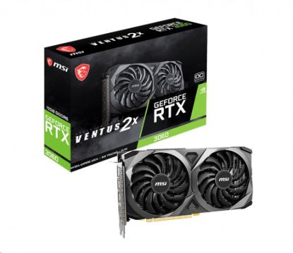Obrázek BAZAR - MSI VGA NVIDIA GeForce RTX 3060 VENTUS 2X 12G OC, RTX 3060, 12GB GDDR6, 3xDP, 1xHDMI - Po opravě (Bez příšlušens