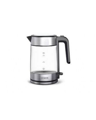 Obrázek Orava VK-4018 rychlovarná konvice, 2200 W, LED osvětlení, 1.7 l, automatické vypnutí, nerez-skleněný design