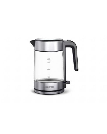 Obrázek Orava VK-4018 rychlovarná konvice, 2200 W, LED osvětlení, 1.7 l, automatické vypnutí, nerez-skleněný design