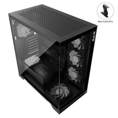 Obrázek ADATA XPG case INVADER X Mid-Tower, bez zdroje, 5x 120mm Fan, Černá