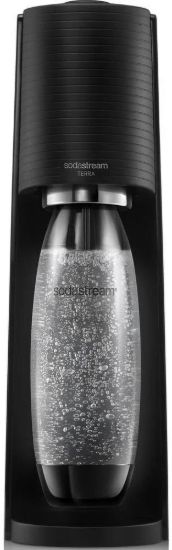 Obrázek BAZAR - SodaStream Terra Black výrobník sody, mechanický, 1l láhev SodaStream Fuse, bombička s CO2 - Poškozený obal